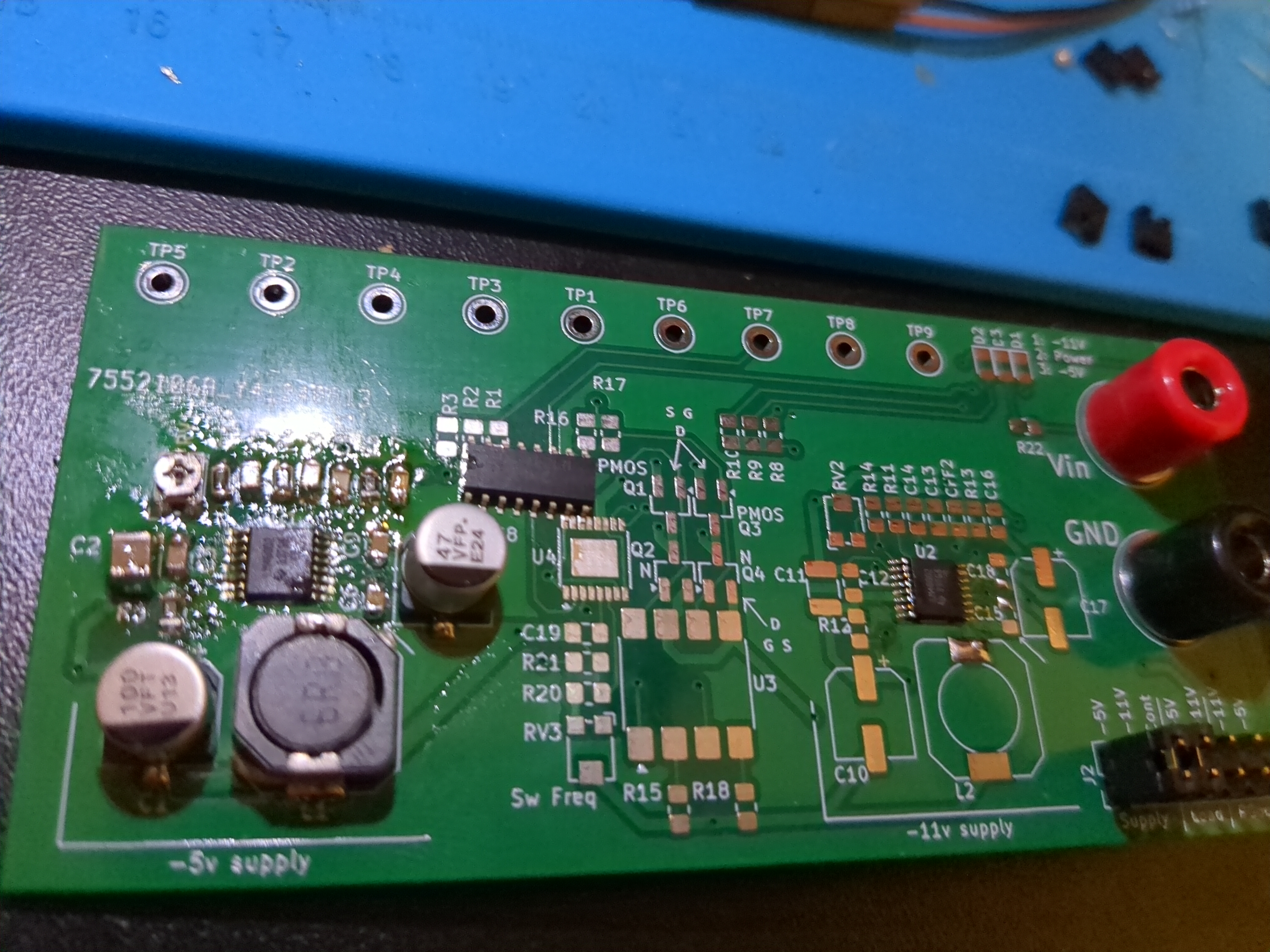 Revision B PCB, wrong H-Bridge Controller footprint